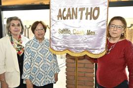 Anfitrionas, Nelly Guajardo de Saucedo, Maisi Gómez de Ramos y Angélica Zertuche de Candelas.