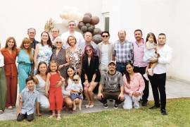 Concha celebró arropada por el cariño de su familia.