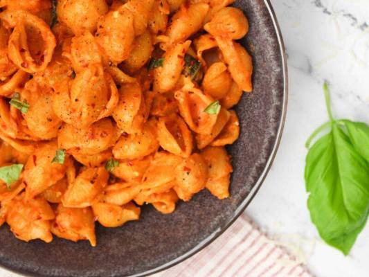Pasta spicy whithe wine de Gigi Hadid