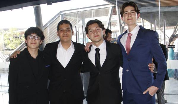 Ioshua Marines, Ibrahim Martínez, Alan Robledo y Octavio Saucedo.
