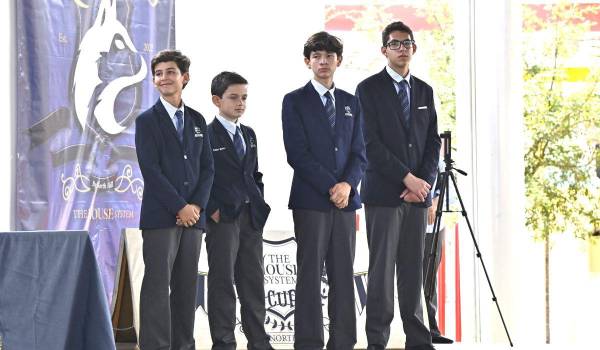 Presidentes de cada casa, José Carlos Robles, Gabriel Saade, Nicolás Lizardi y Alberto Alcalde.
