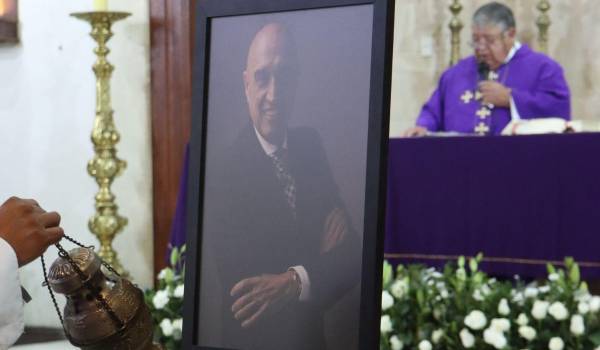 Una foto recordaba el rostro de Pedro Torres en vida.