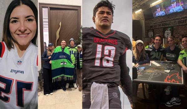 Cuatro voces, dos equipos y una misma pasión: así vive la afición el camino rumbo al Super Bowl LX.