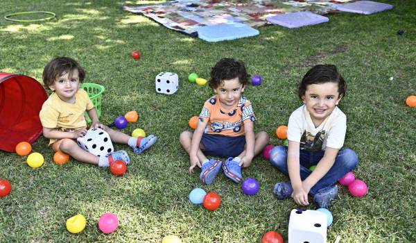 Marcelo, Mateo y David Ríos.