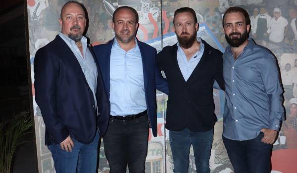 Lito, Blas, Fabio y Pedro Gentiloni.