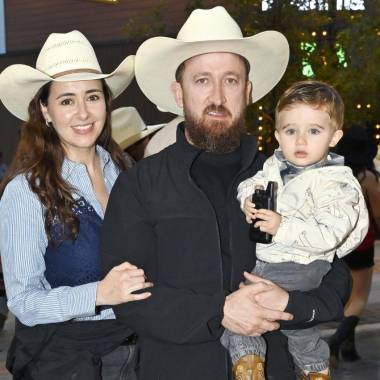 Marifer Pérez, Fabio y Matteo Gentiloni.