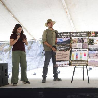 Mariana Leal, directora de Conservación San Lorenzo A.C.; Andrés Eduardo Bermúdez y Belinda Espinosa, expertos, participaron en las actividades de esta segunda edición.