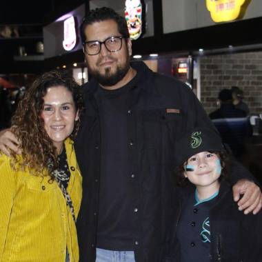 Ana Garza, Ángel y Mariana Bosques.