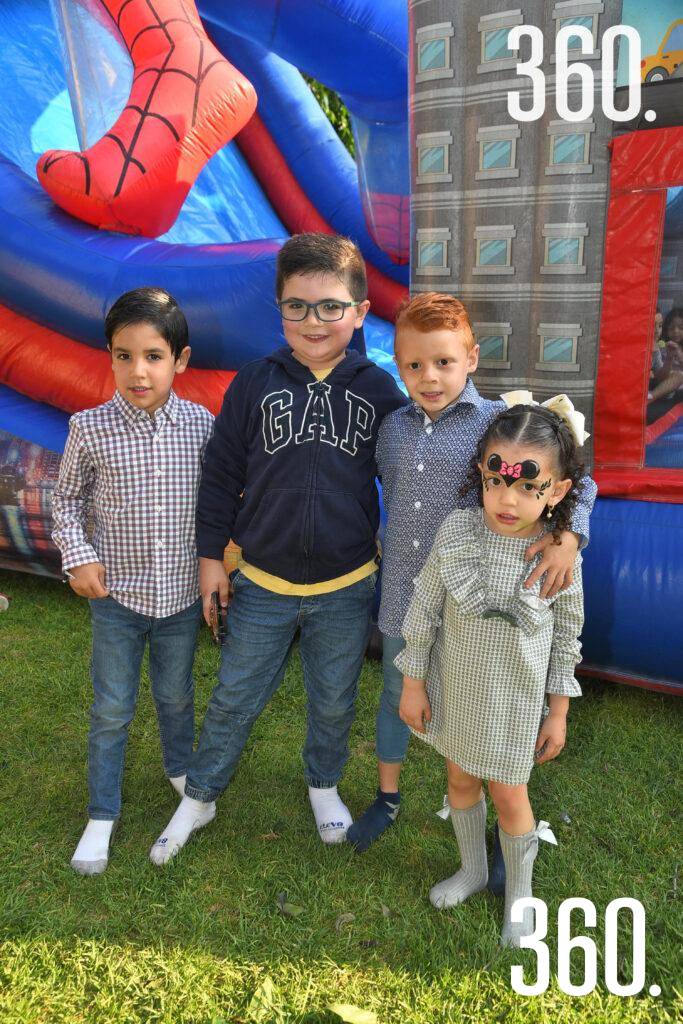 $!Diego Bremer, Humberto Villarreal, Iker y Alexa Schmidt.