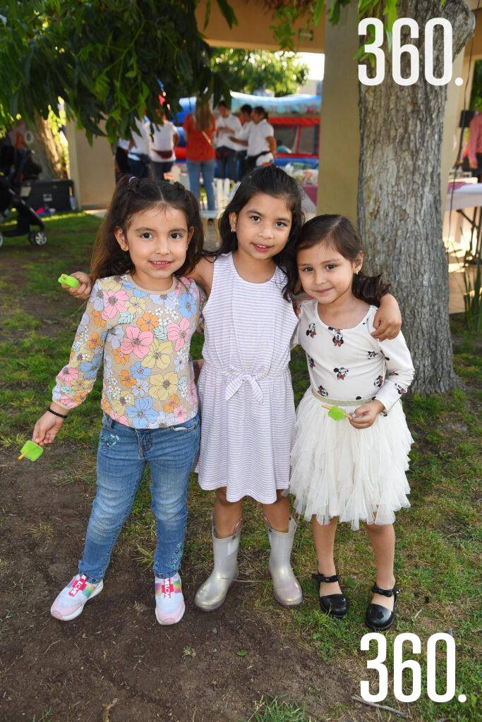 $!Allegra, Paula y Emma Rodríguez.