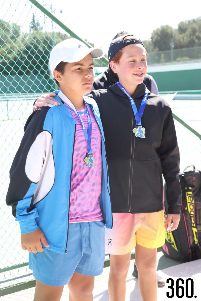 $!Santiago San Miguel y Sebastiano Herrera, finalistas 14 años varonil.