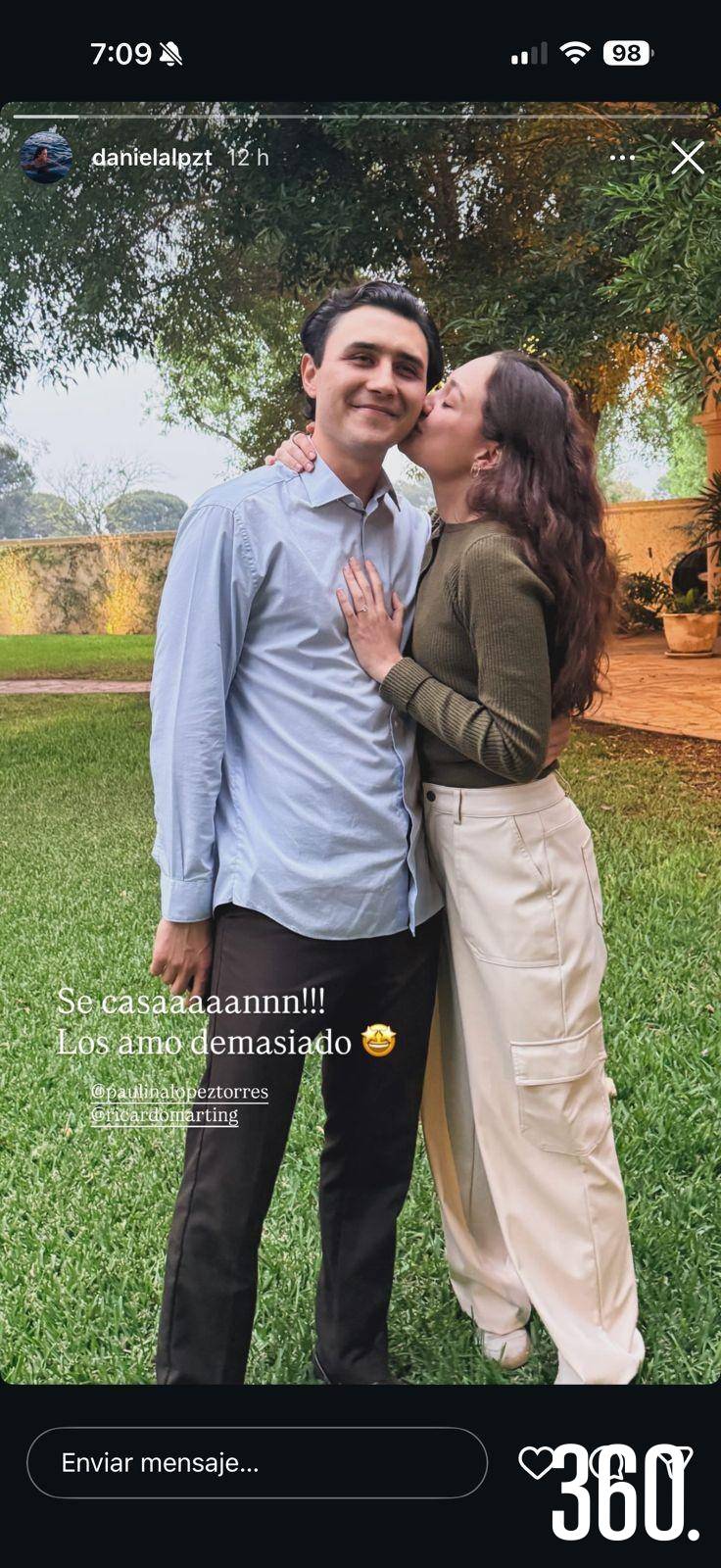 $!Paulina López Torres y Ricardo Martin Garza.