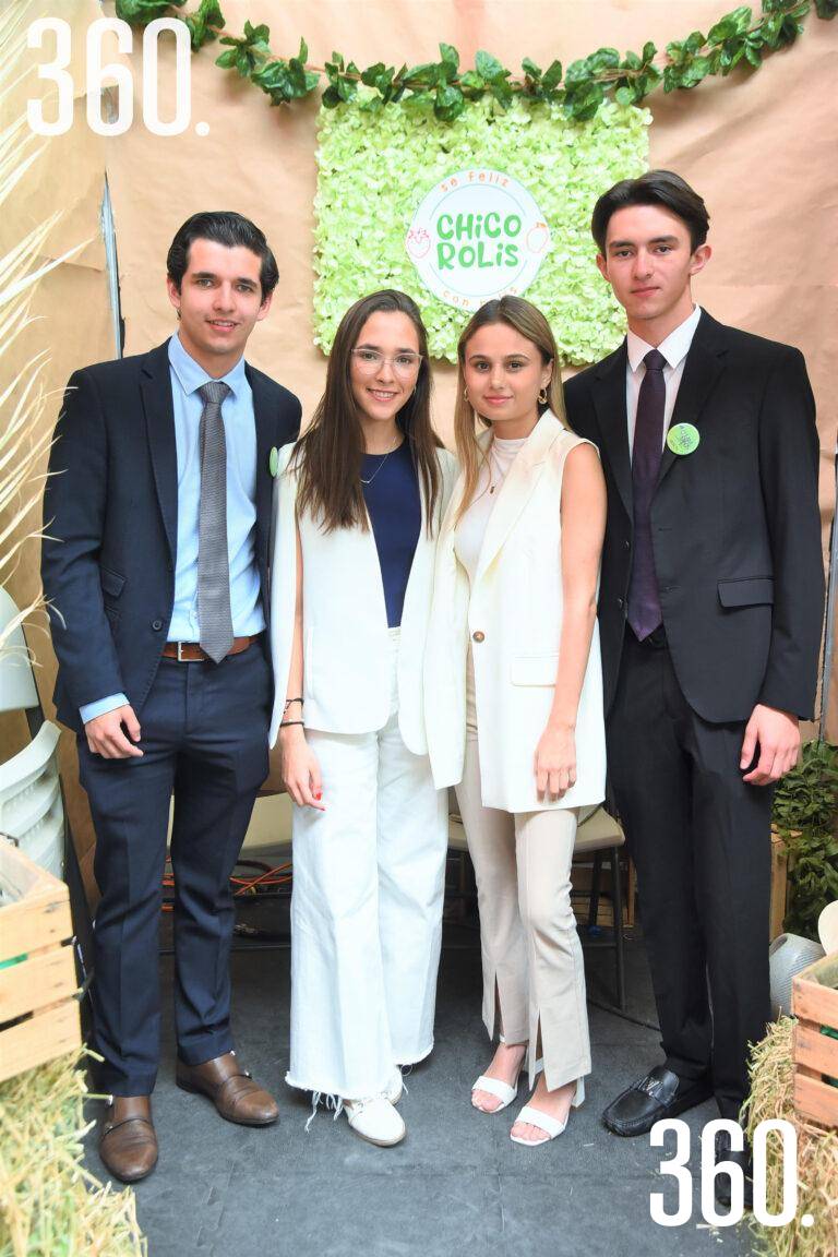 $!Gabriel Valero, Isabela López, Valeria López y Rodrigo Treviño.