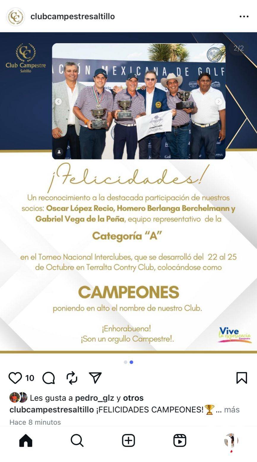 $!Campeones del Campestre.