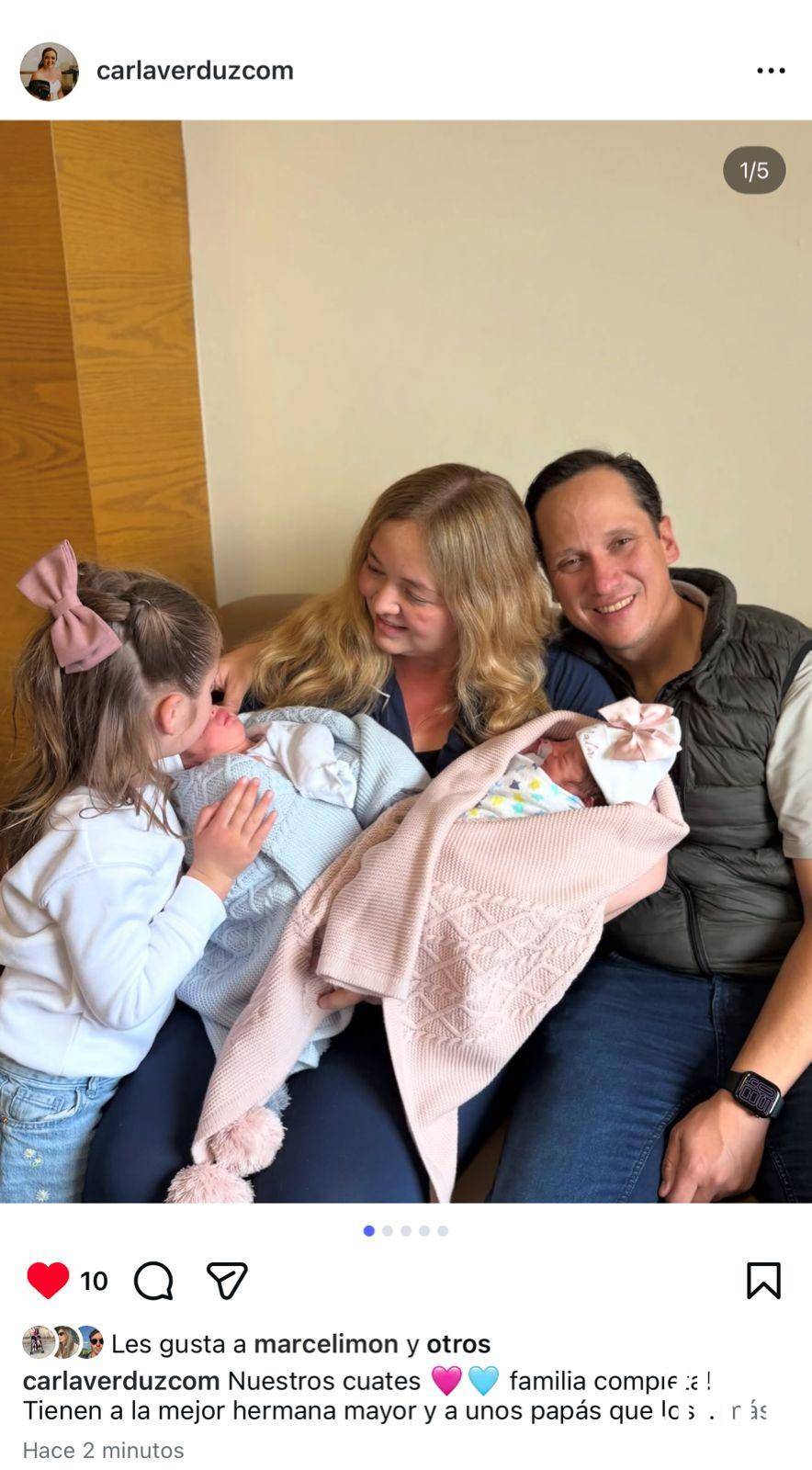 $!Carla Verduzco y Miguel de las Fuentes recibieron a los cuates Miguel y Malú.