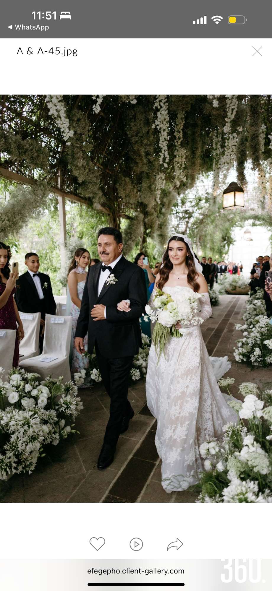 $!Entrada de la novia.