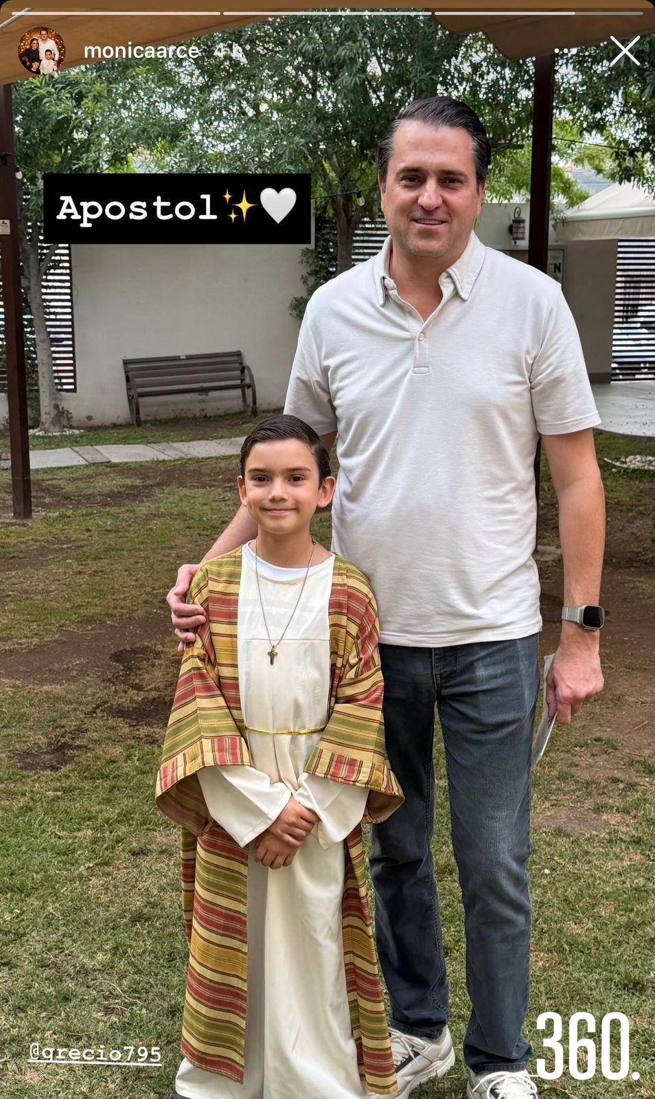 $!Hijo de Mónica Arce como apóstol.