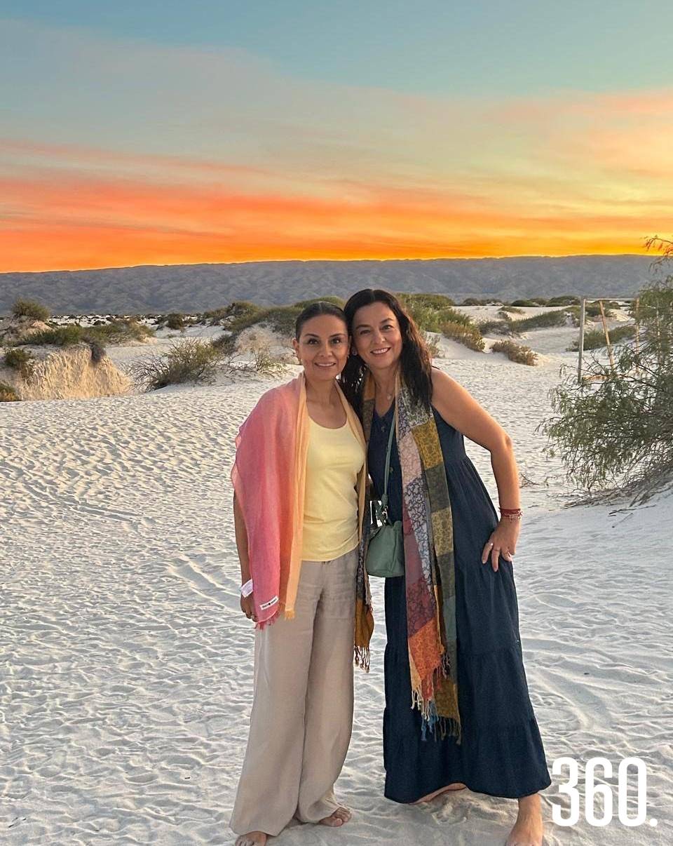 $!Atardecer en las Dunas de Yeso, escenario del sunset picnic organizado para el grupo.