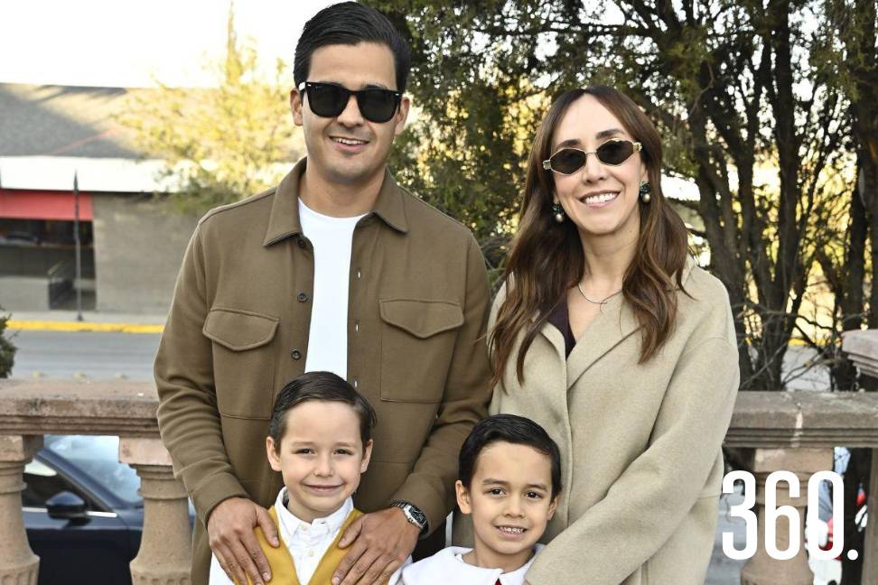 Eder López, Miriam Cárdenas, Braulio y Alejandro López.