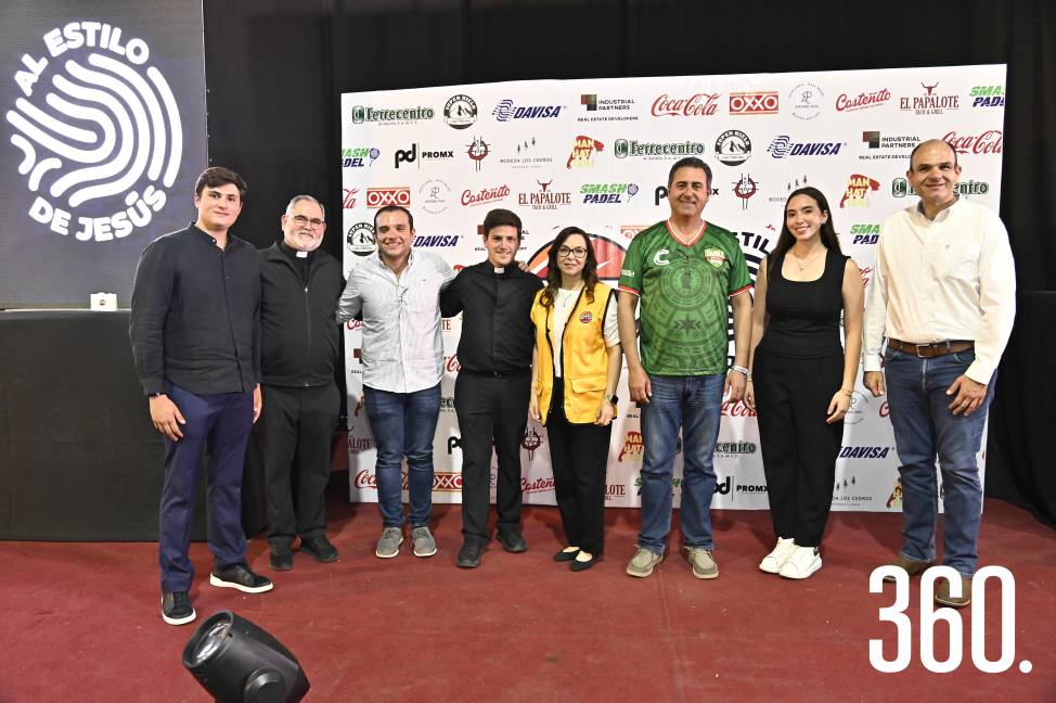 Jericó Abramo, Fernando Enrique Torres, Néstor Raúl Madrazo, padre Michel Errecart, Aymé Aguirre, José Abramo Lira, Greta Santoyo y Jericó Abramo.