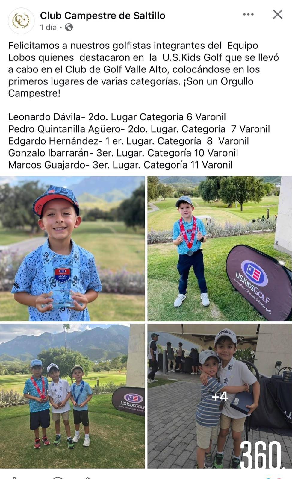 $!Ganadores US Kids Golf.