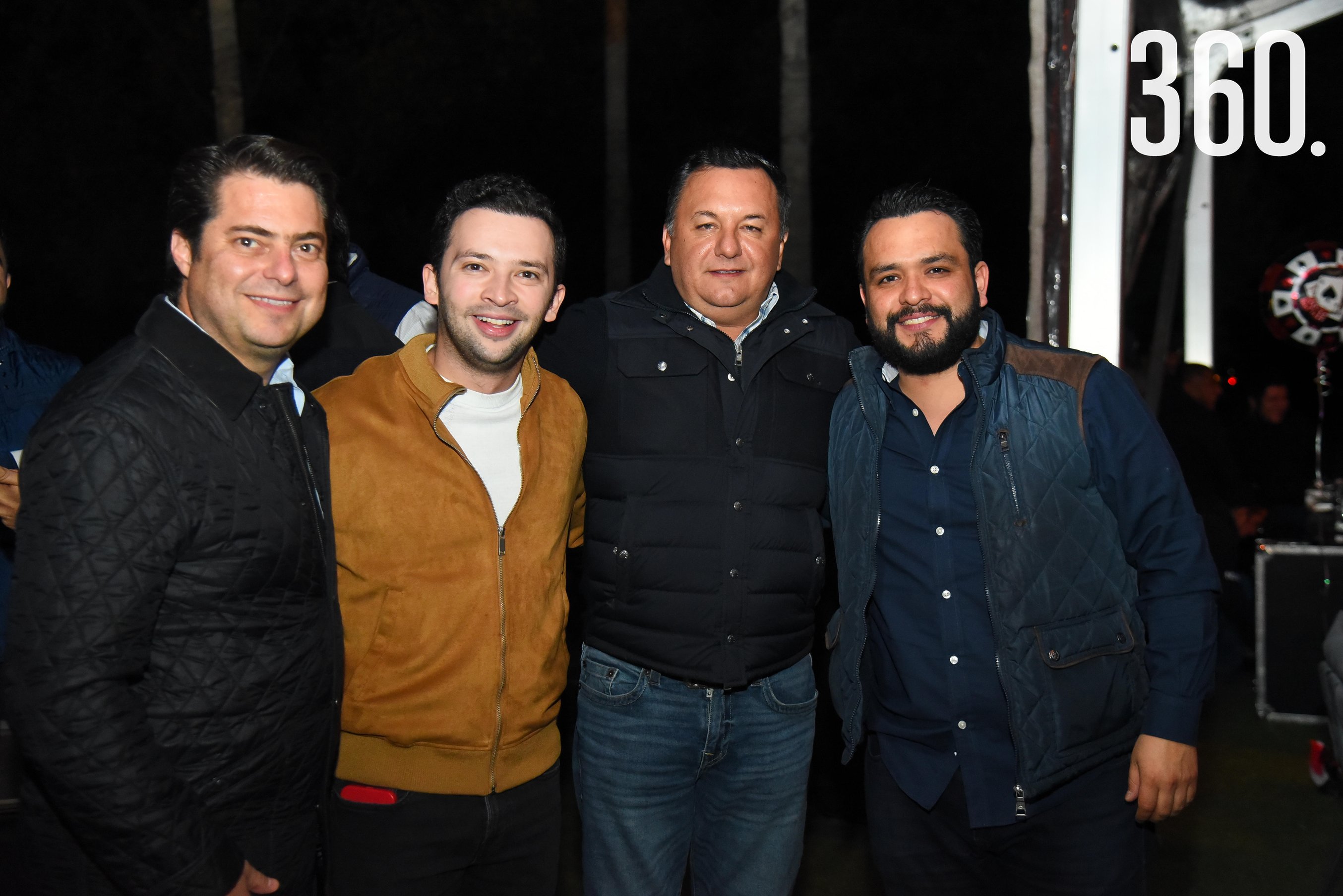 Enrique Martínez, Rolando González, Jesús Montemayor y Alberto Hurtado.
