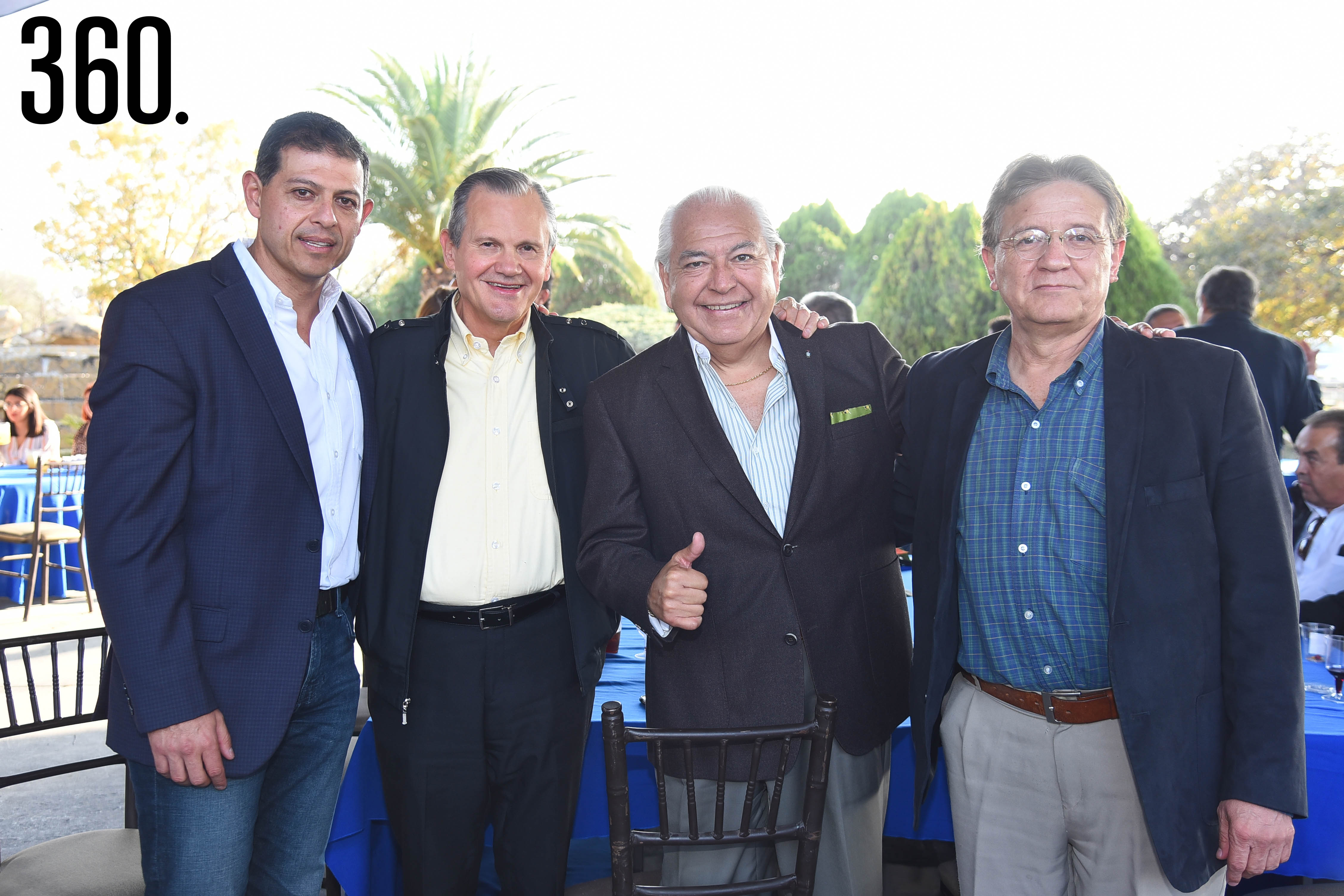 Octavio Pimentel, Jorge Verástegui, Pepe Vega y Chema González.