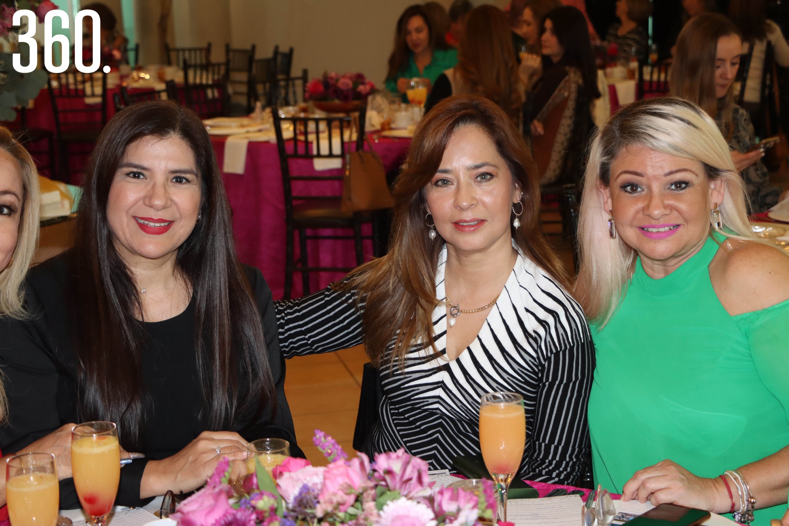 Laura Ortegón, Janet Montemayor y Gabriela Pardo.