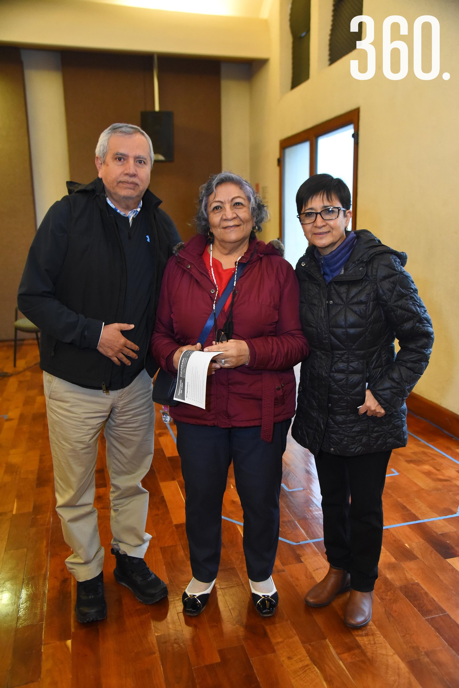 Gaudencio Cuestas, Patricia Jimenez y Lina Lozano.