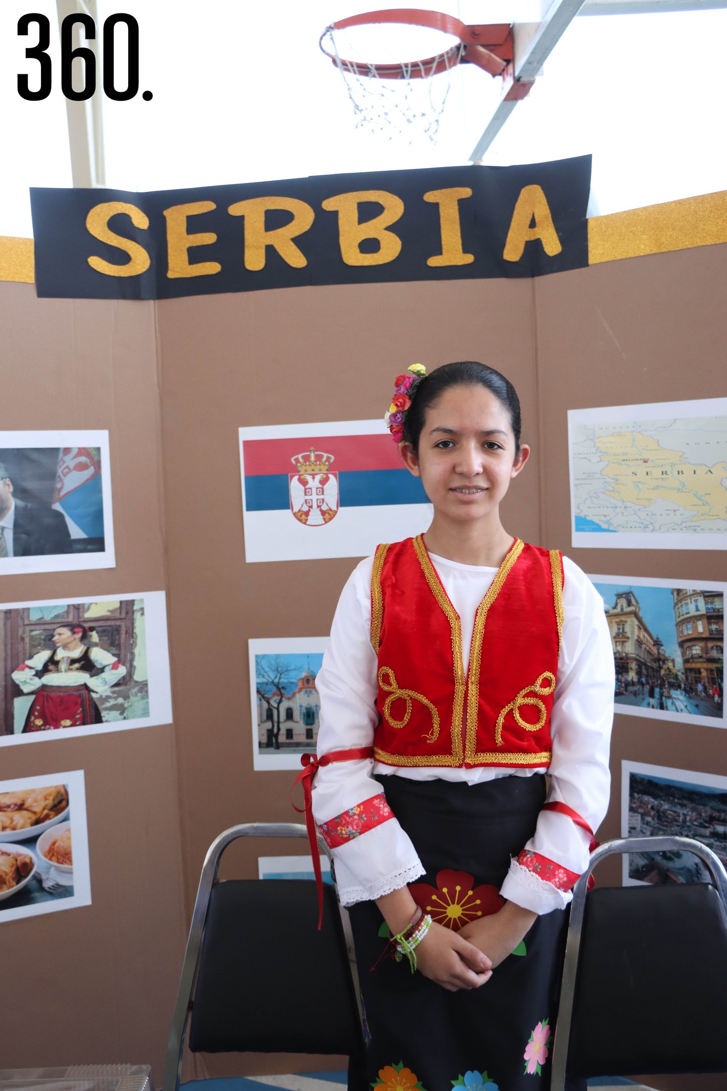 Valeria Flores representando Serbia.