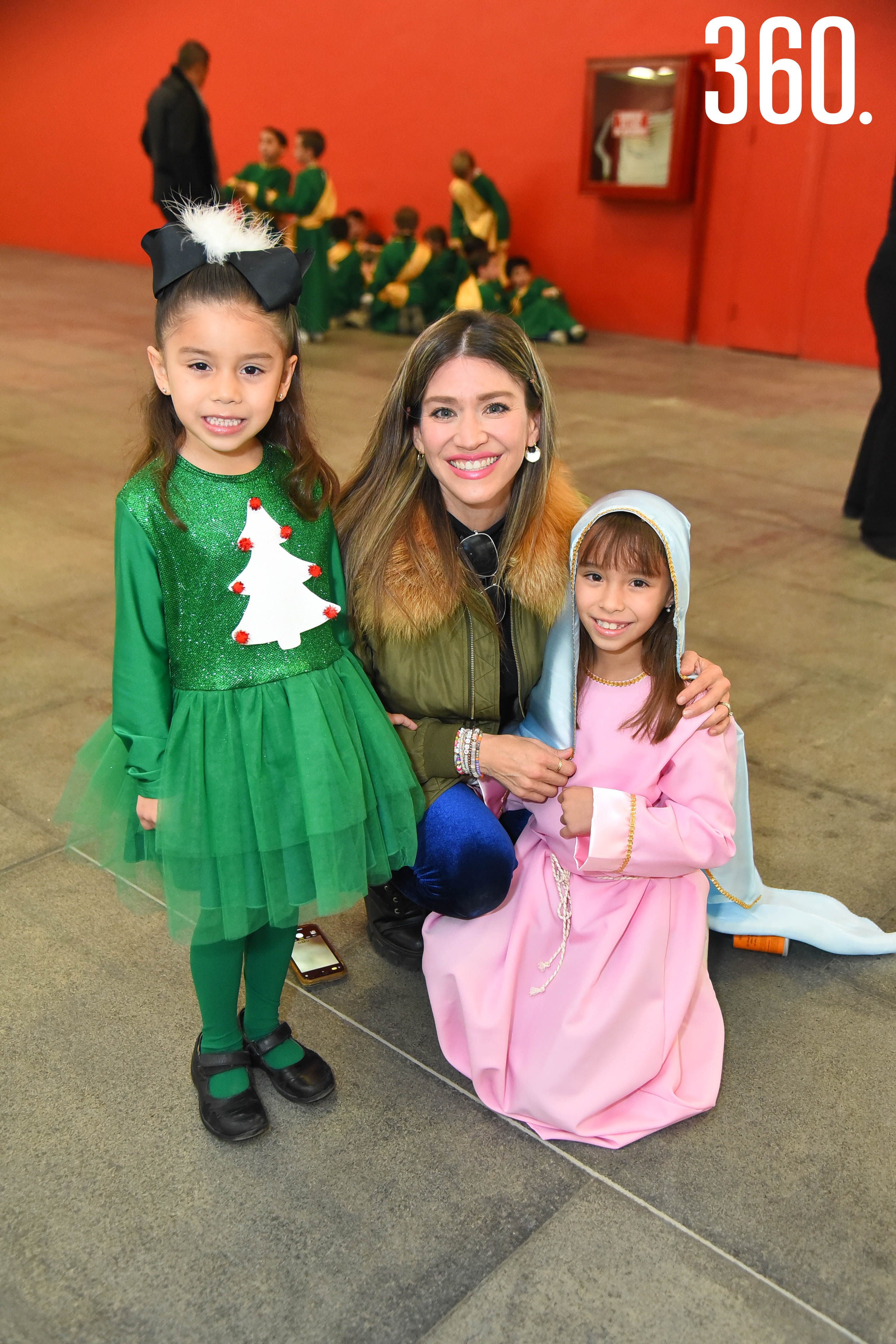 Gaby Escalante con sus hijas Allegra y Amelie Segovia.