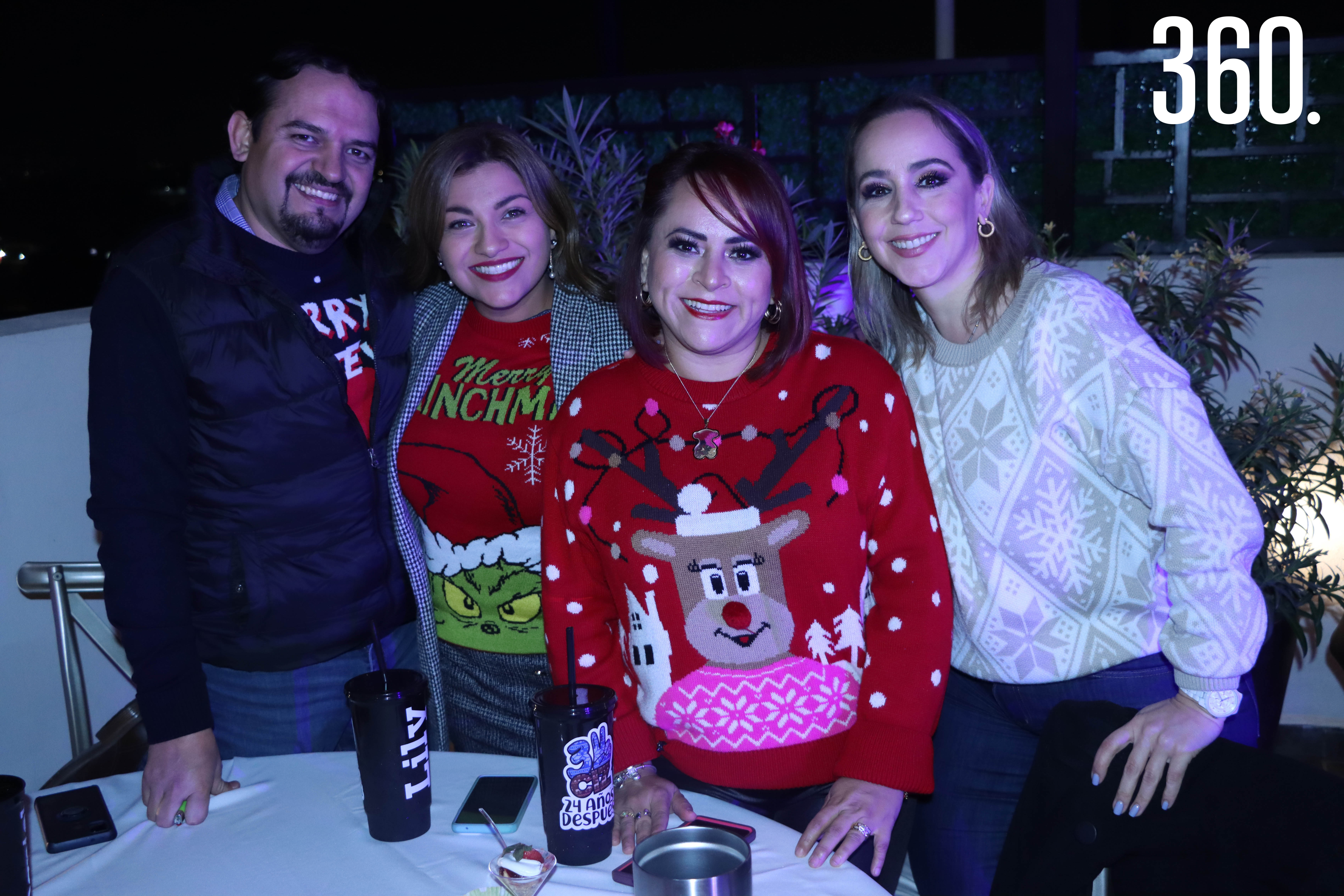 Daniel Villalobos, Lili Barajas, Alejandra Castro y Yolanda Morales.