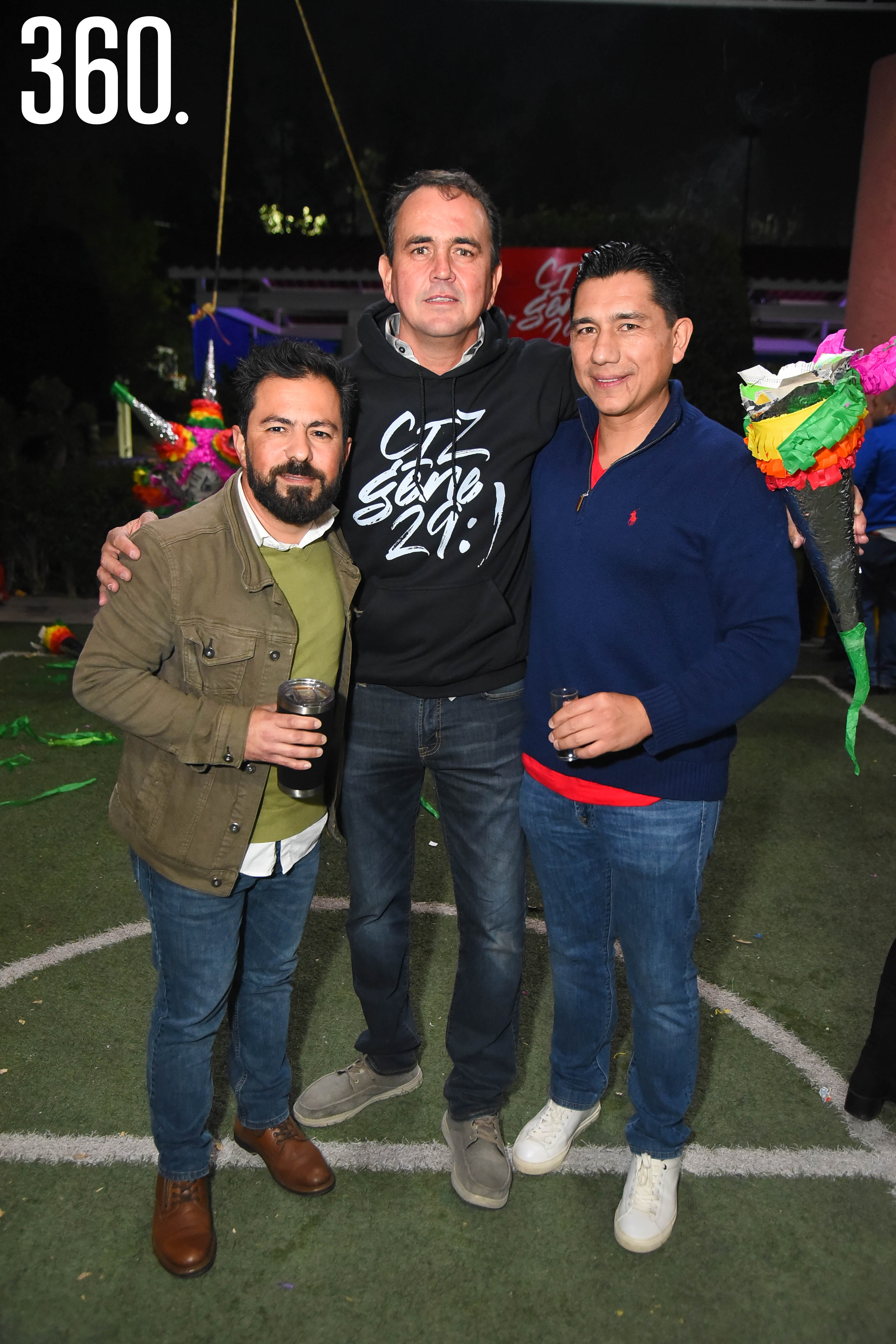 Humberto López, Eduardo Recio y Daniel Medina.
