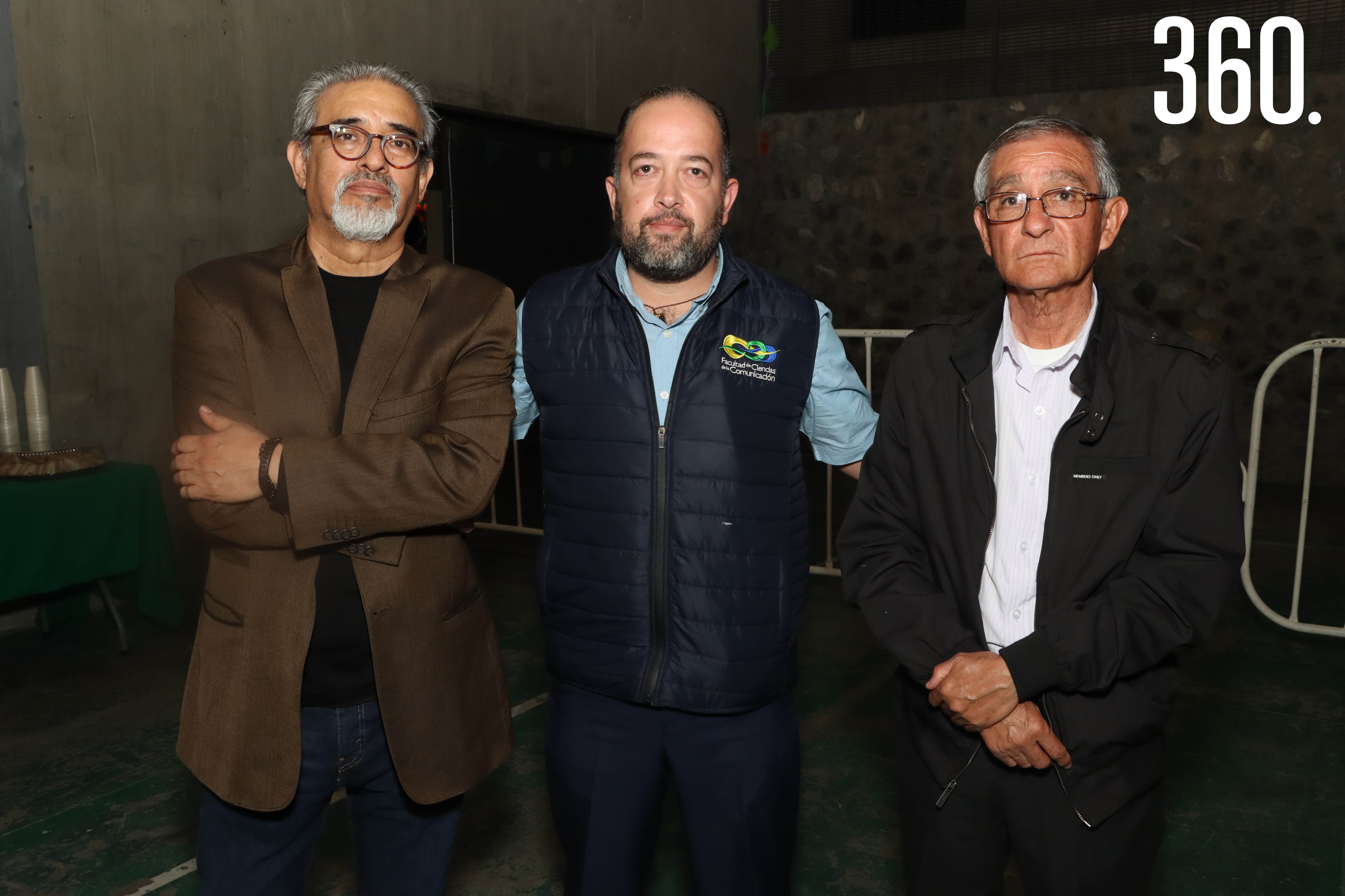 Rogelio Flores, Mario Alberto Valdés y José Carlos Martínez Galván.