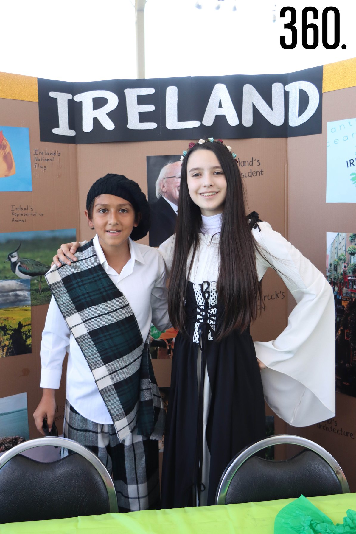 Gustavo Ávalos y Gladys Alejandra Torres representando Irlanda.