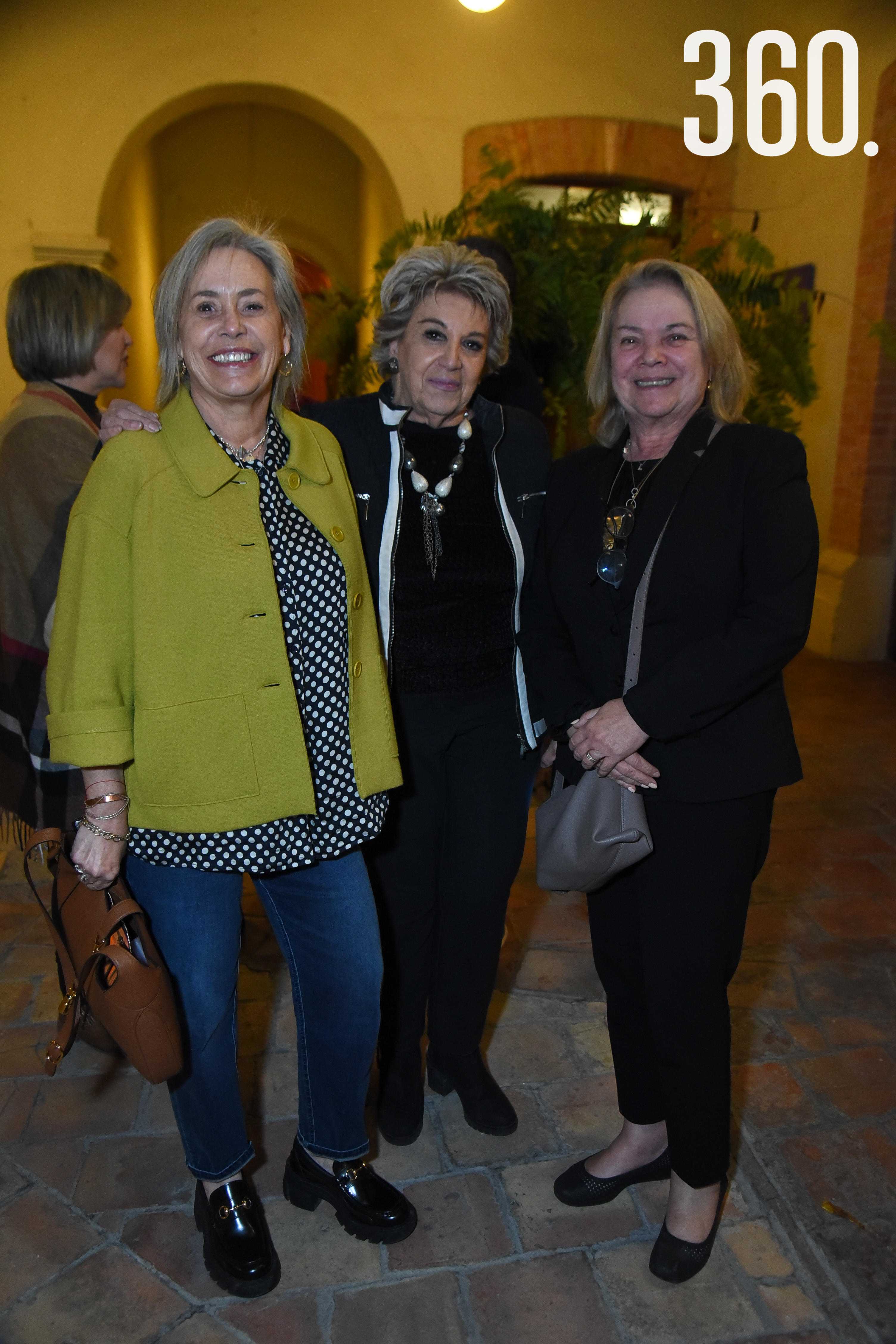 Amalia López, Elsa Martha Rodríguez y Lucrecia Solano Martino.