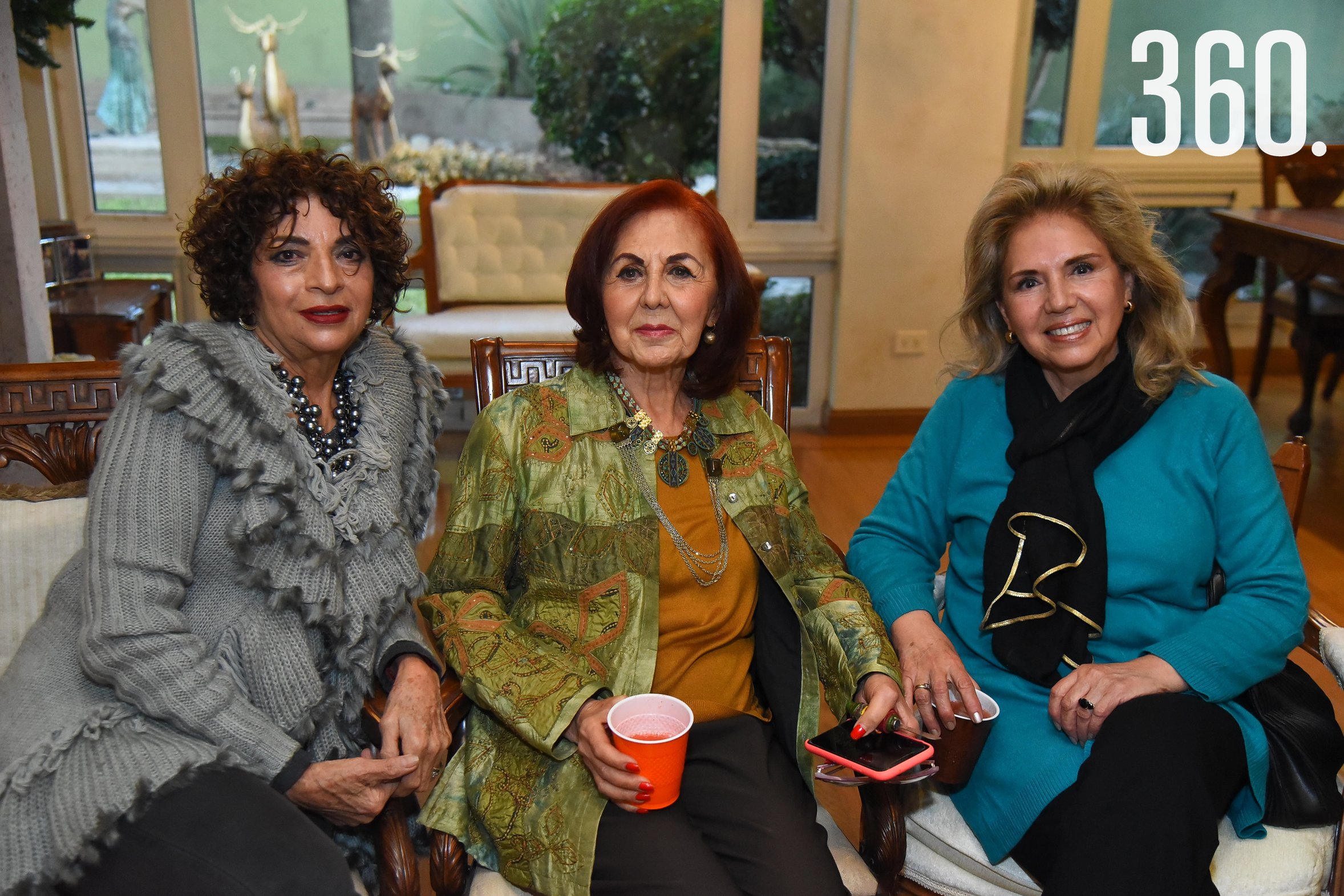 Norma González, Lupita Saade y Lucila Ruiz.
