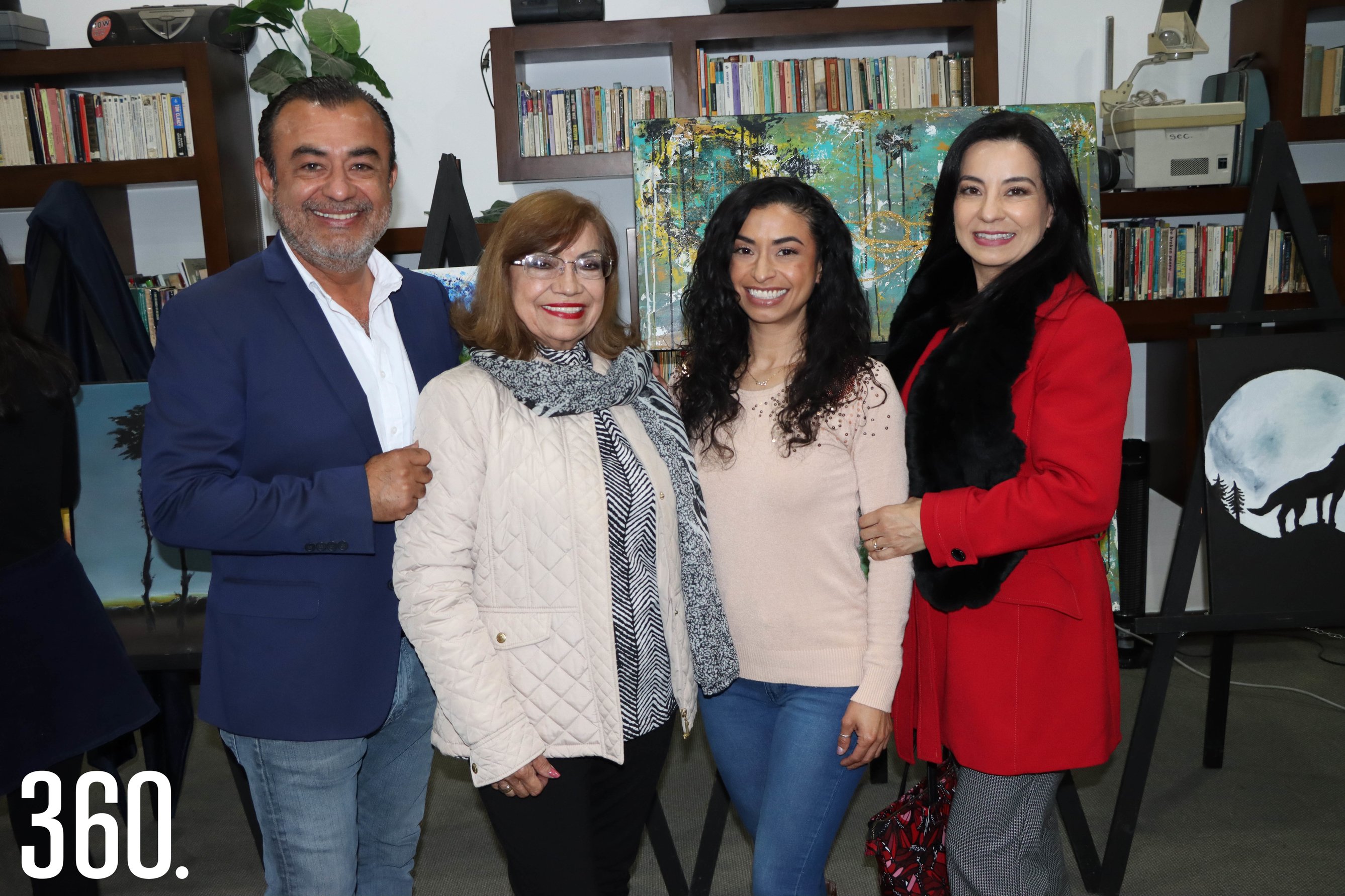 Rubén Rodríguez, Rosa Marta Pérez, Cristina Rodríguez y Karina Rodríguez.