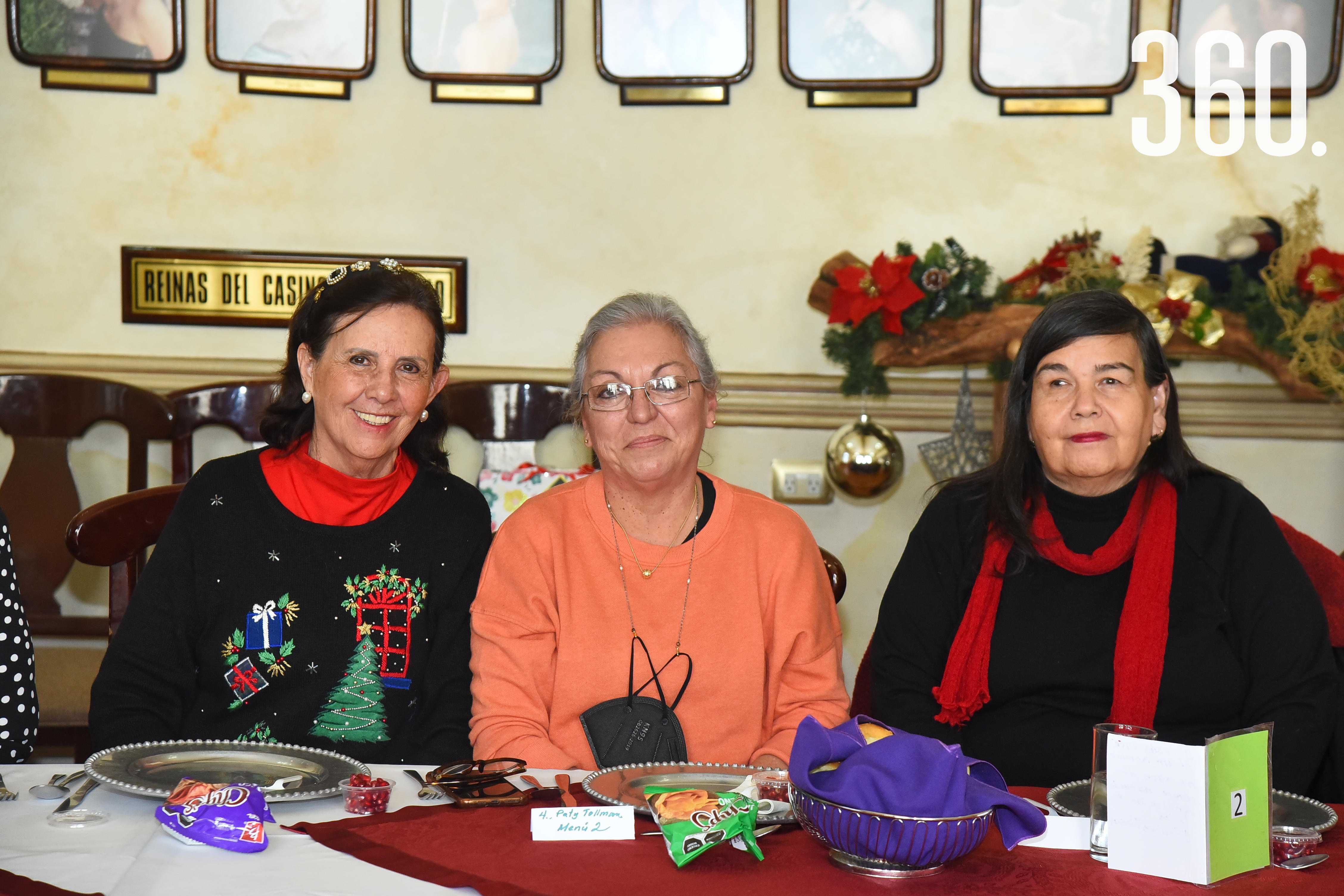 Martha Laura Mier, Patricia Tolmán y Patricia Flores.