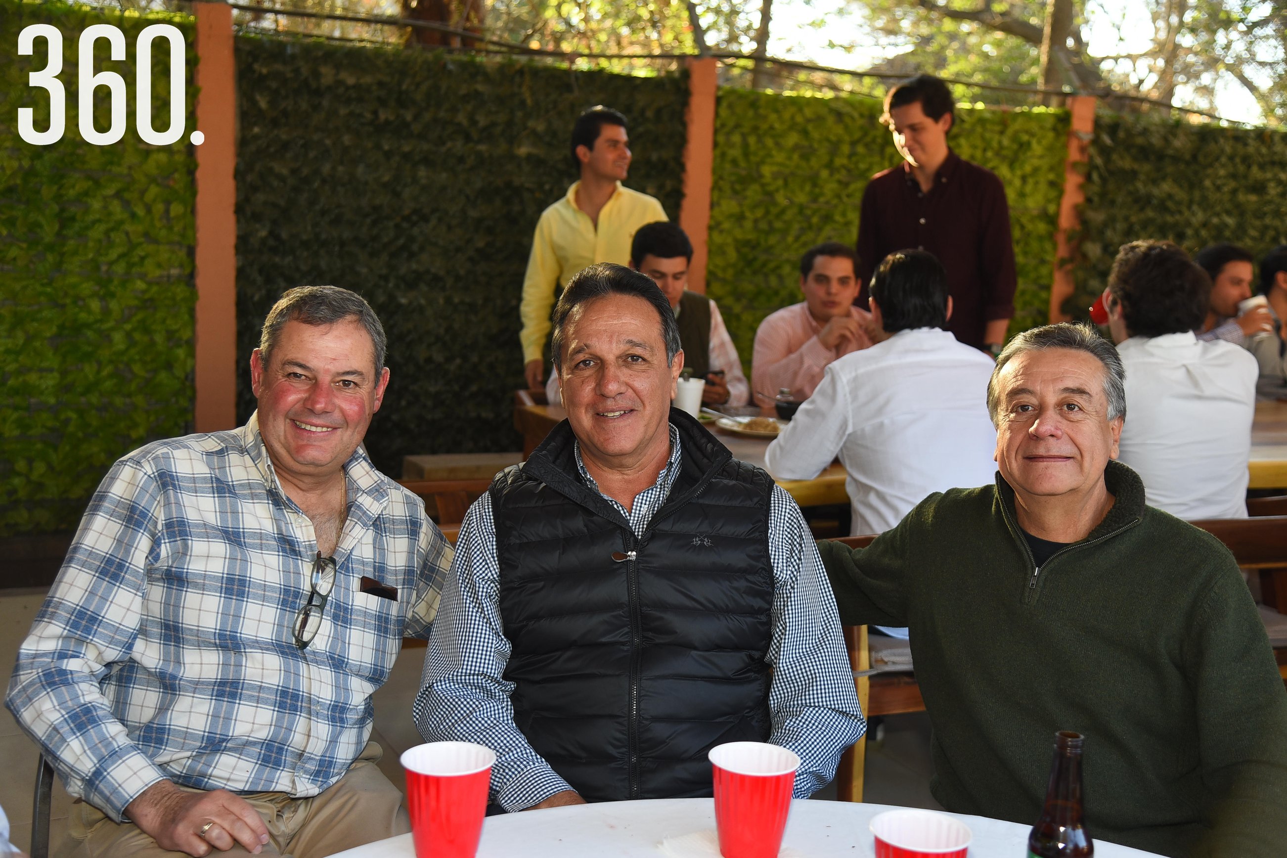 Hernán Rodríguez, José Antonio Rodríguez y Gustavo Ochoa.