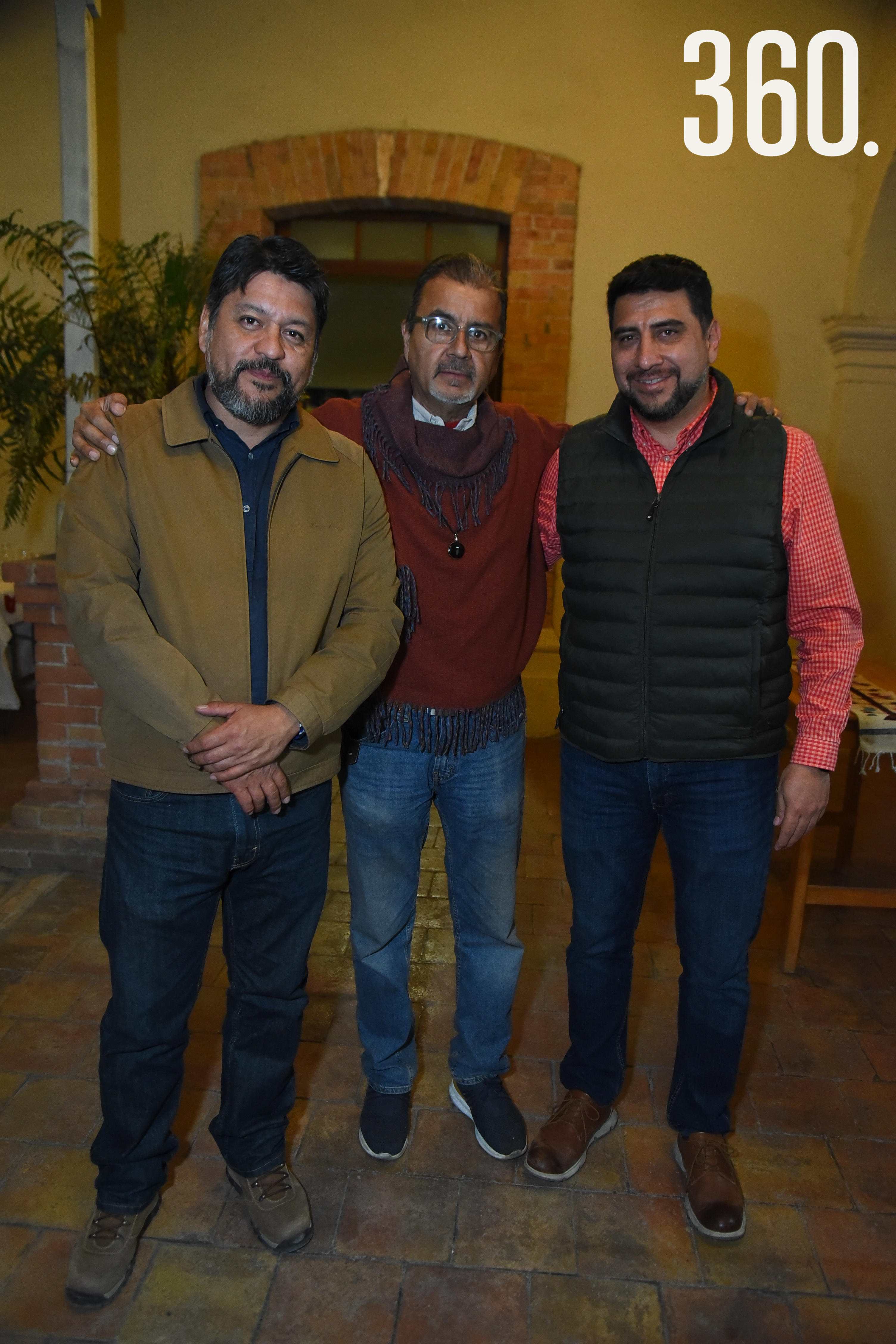 Salvador Alvares, Juan Antonio Villarreal y Jorge Eduardo Dávila.
