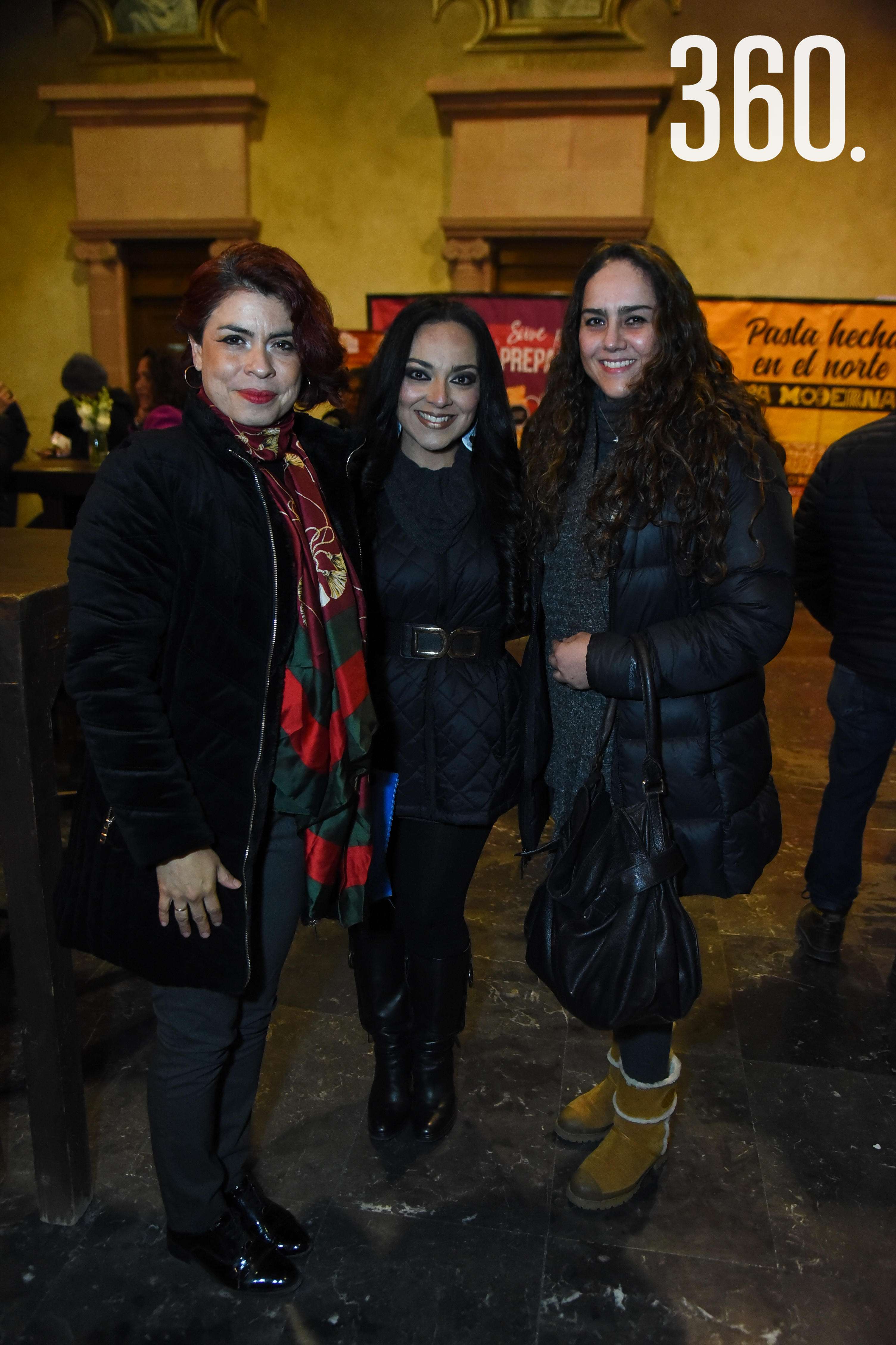 Pamela Pereyra, Zuria Herrera y Carla Cepeda.