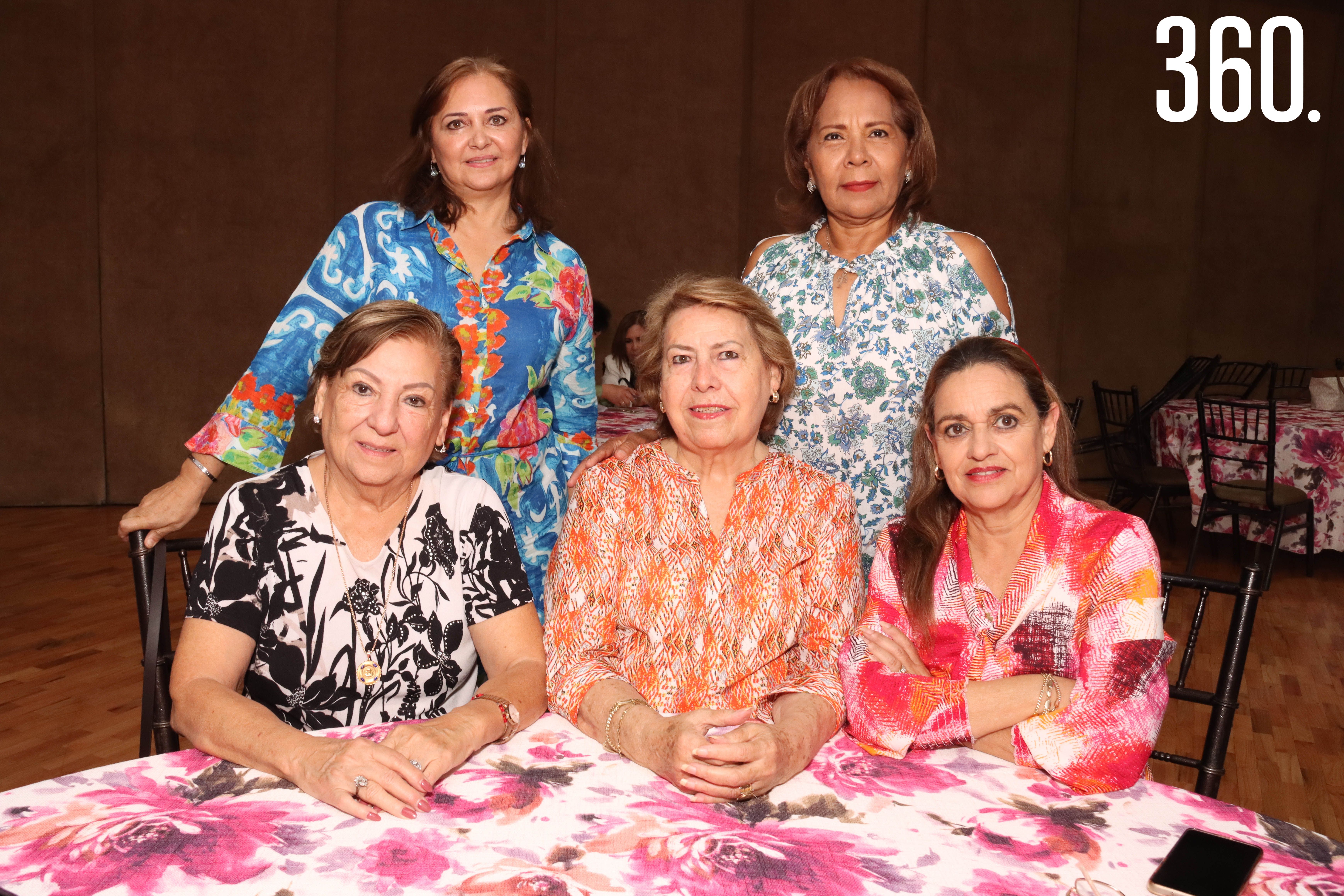 Ana María Melo, Minerva Zaleta, Rebeca Escamilla, Josefina de Cárdenas, y Thelma Aragón.