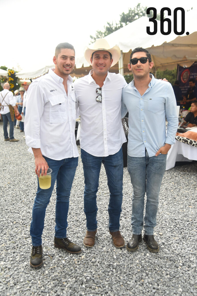 Sebastián Verduzco, Fernando Prado y Eduardo Torres.