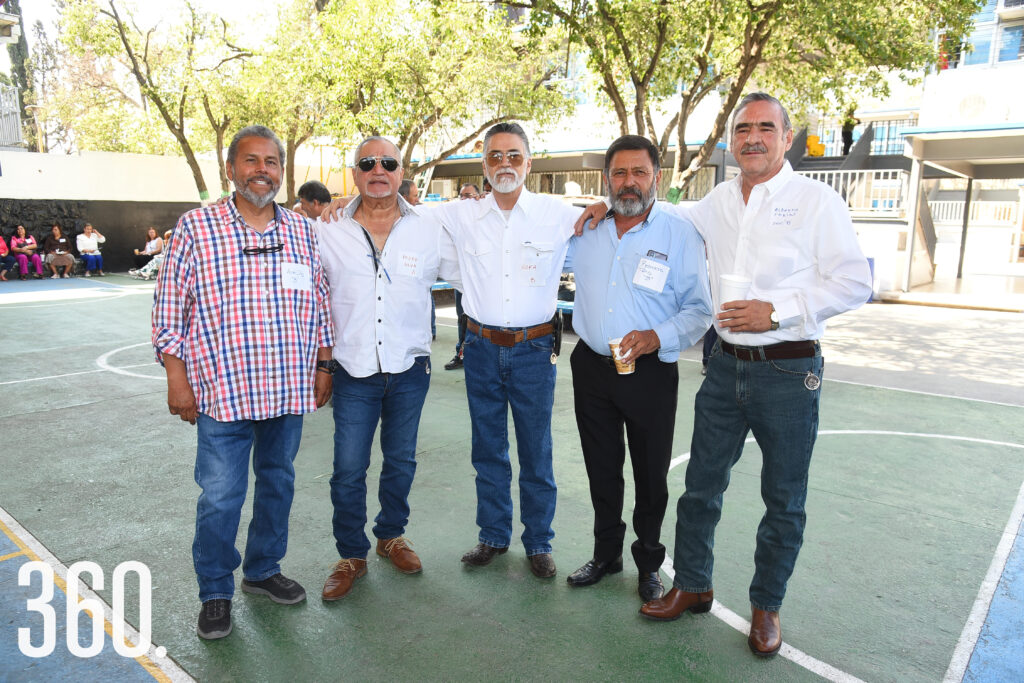 Héctor Díaz, Pedro Silva, Rafael Luna, Roberto Tapia y Alberto Farias.