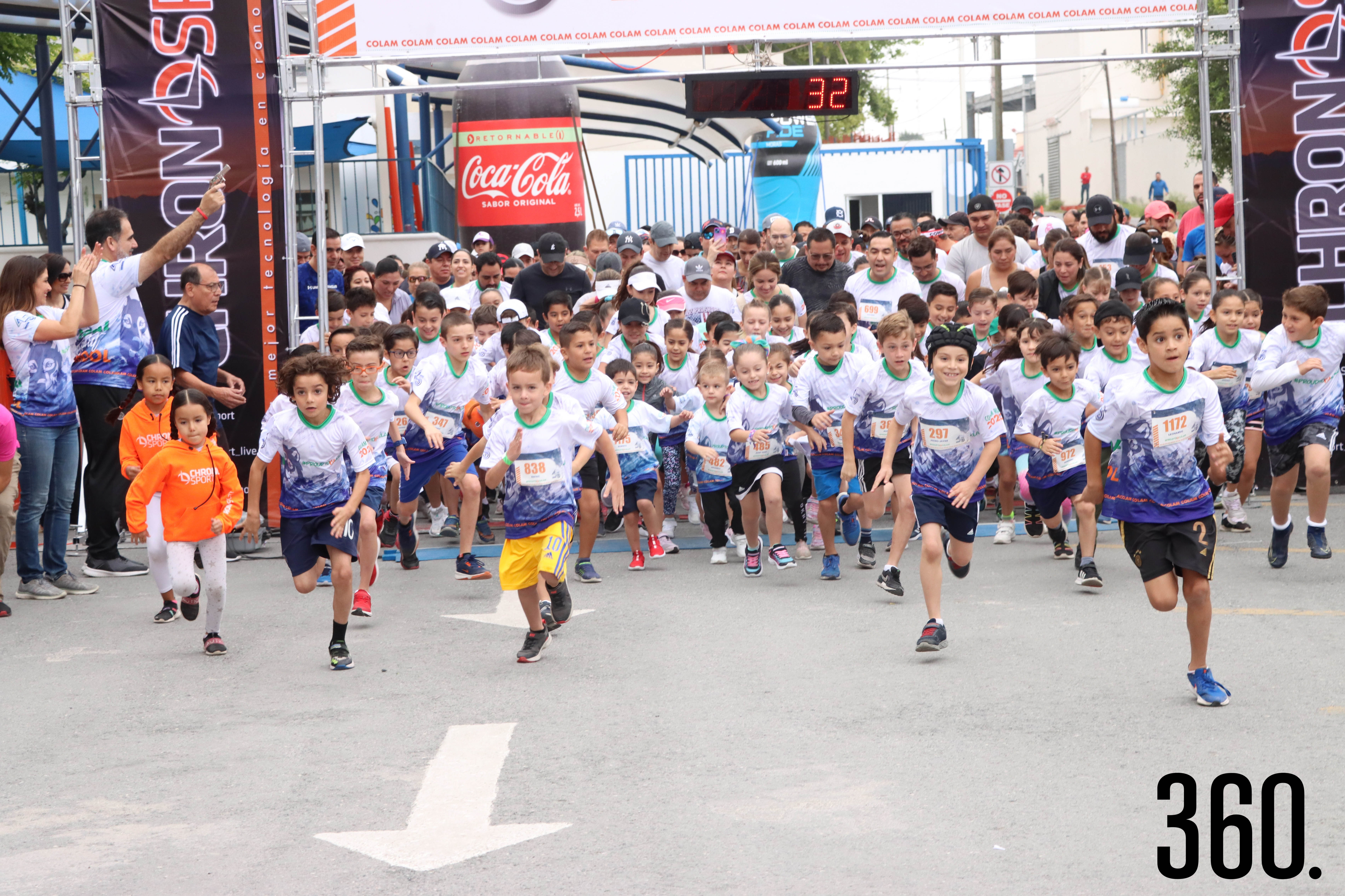 Los alumnos corrieron 1 km y 5 km.