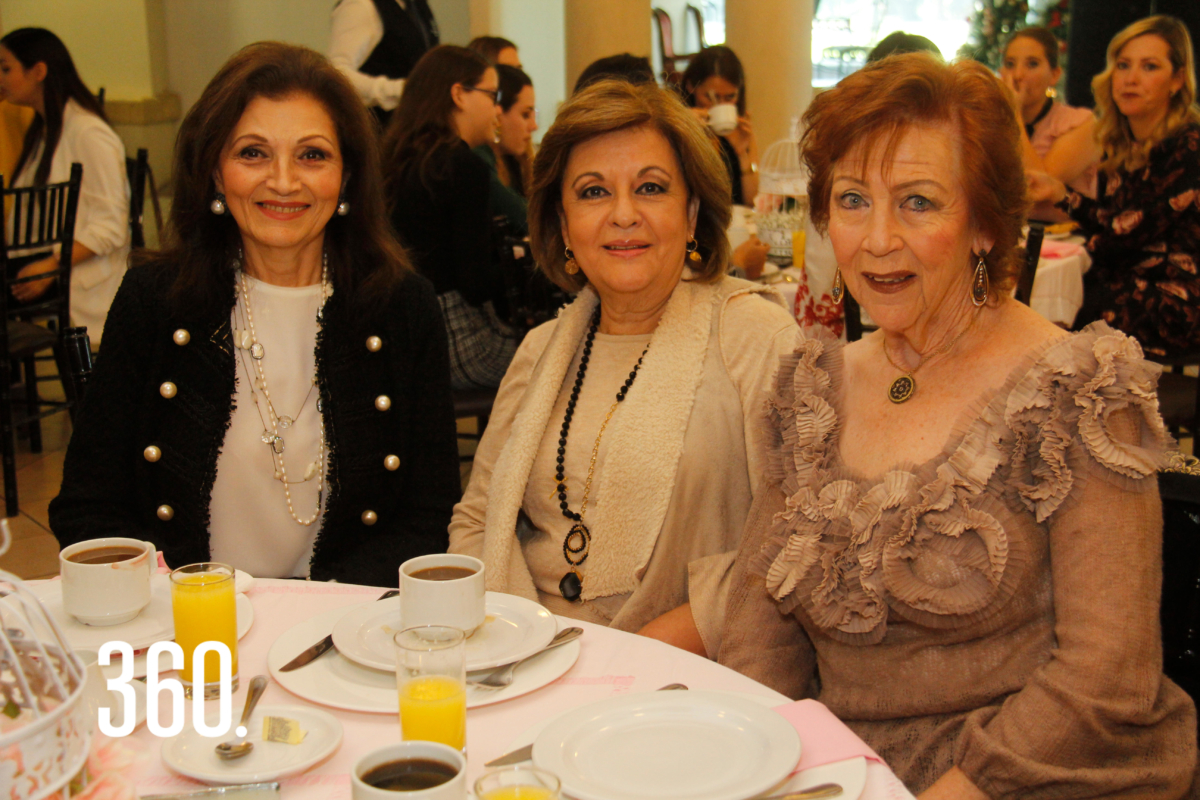 Nena Pader, Hilda López y Rosa Angélica Garza.